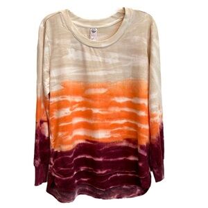 NWOT Te Verde Size XL Long Sleeve Tie Dye Sweatshirt